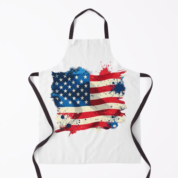 Item preview, Abstract Freedom Splash – Artistic Patriotic Paint Flag T-Shirt designed and sold by KapiPrint.