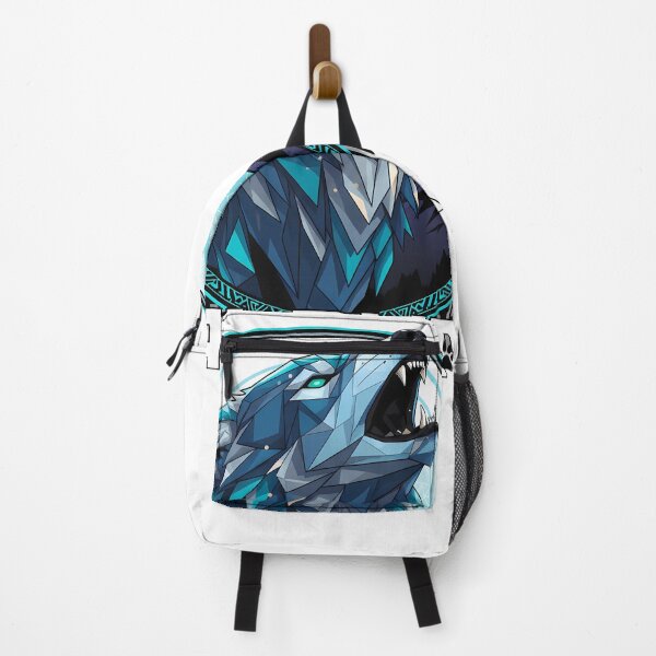 Item preview, Geometric Alpha Wolf Howling - Majestic Blue Wild Spirit designed and sold by Crown & Claw.