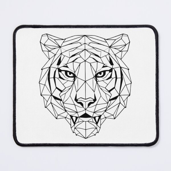 Item preview, Geometric Tiger – Polygon Line Art Power Symbol designed and sold by ExpertEsche.