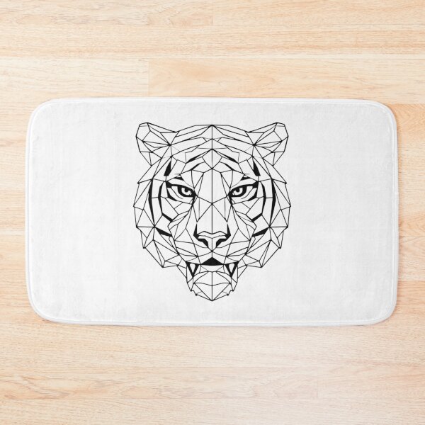 Item preview, Geometric Tiger – Polygon Line Art Power Symbol designed and sold by ExpertEsche.