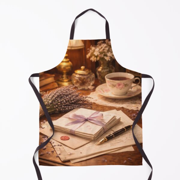 Item preview, Lavender Letters Desk – Poetic Stillness designed and sold by ArtFreshStudio.