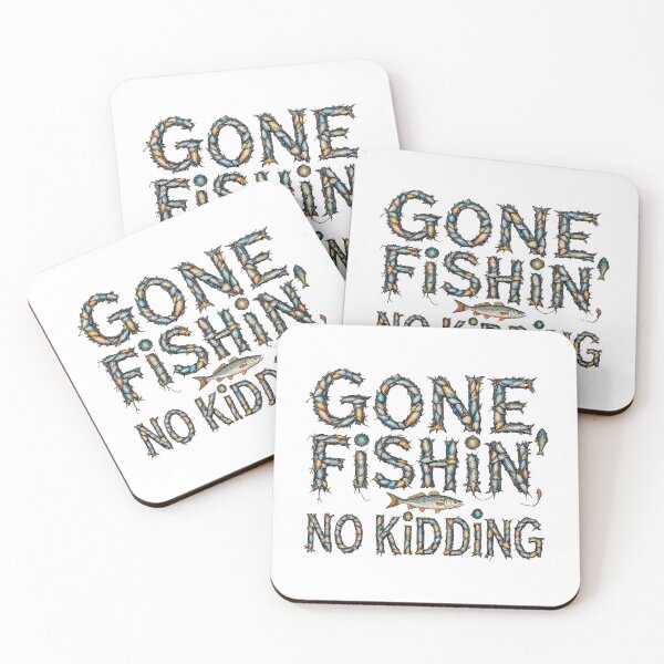Item preview, Gone Fishin' No Kidding - Serious Angler Statement designed and sold by SholoStudio.