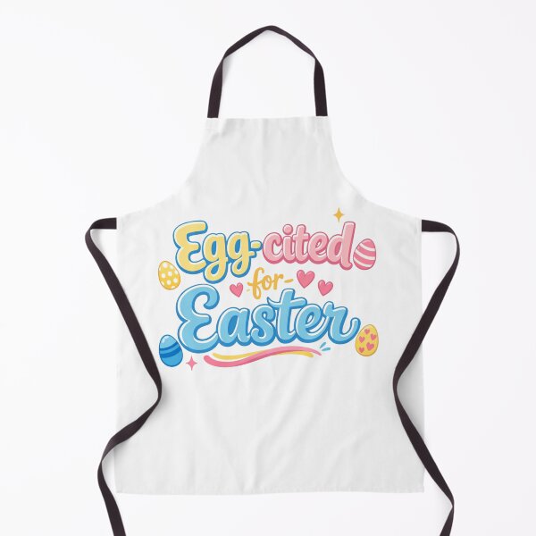 Item preview, Egg-cited for Easter – Cute Blue Easter Egg Typography Design designed and sold by Vintagelovers26.