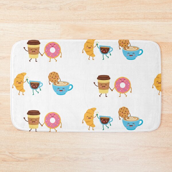 Item preview, Cute Kawaii Coffee and Pastry Friends Sticker Set designed and sold by NonditStudio.