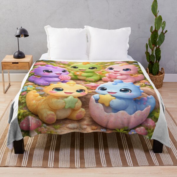 Item preview, Cute 3D Baby Dinosaurs – Colorful Kawaii Dino Friends designed and sold by MoReNdA83.