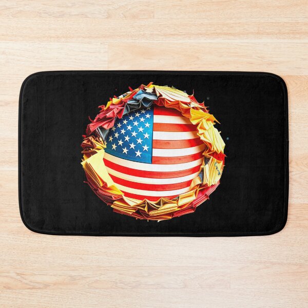 Item preview, Layered Paper Freedom – Artistic Patriotic Circle Design T-Shirt designed and sold by KapiPrint.