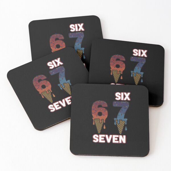 Item preview, six seven ice cream numbers designed and sold by BazStudiodesign.