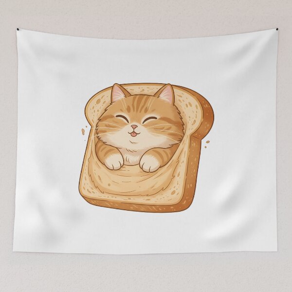 Item preview, Cat in Bread Toast designed and sold by k3rstman1.