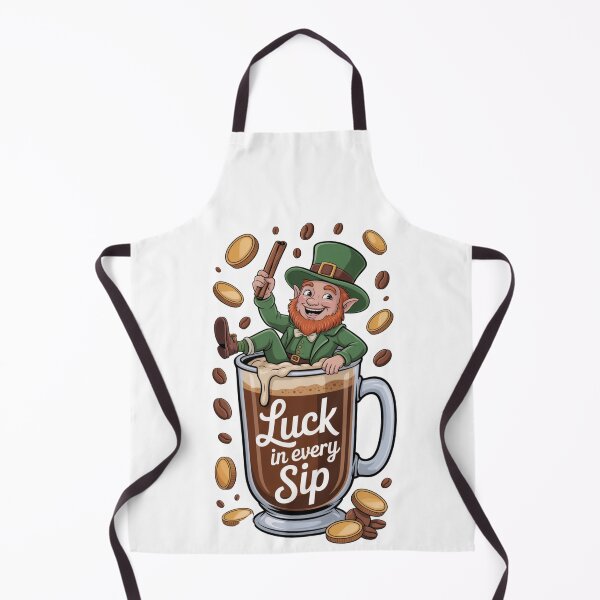 Item preview, Luck in Every Sip Leprechaun St Patrick’s Day Coffee Design designed and sold by Bliss Find And Design.