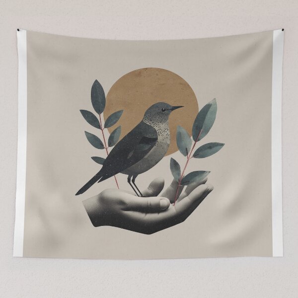 Item preview, Bird Perched on a Hand designed and sold by lautir.
