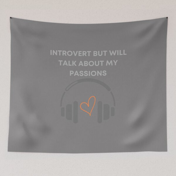 Item preview, Introvert But Will Talk About My Passions Shirt - Funny Introvert Quote Tee. designed and sold by LunaPrintCo.