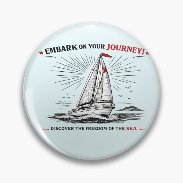 Item preview, Modern Sailboat Line Art Poster – AI Generated Yacht Illustration with Red Accents designed and sold by Cleora Art .