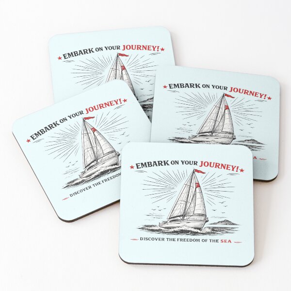 Item preview, Modern Sailboat Line Art Poster – AI Generated Yacht Illustration with Red Accents designed and sold by Cleora Visuals.