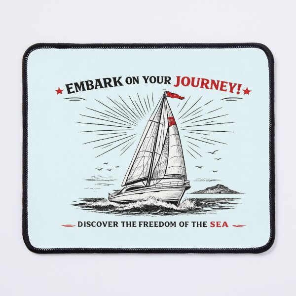 Item preview, Modern Sailboat Line Art Poster – AI Generated Yacht Illustration with Red Accents designed and sold by Cleora Visuals.