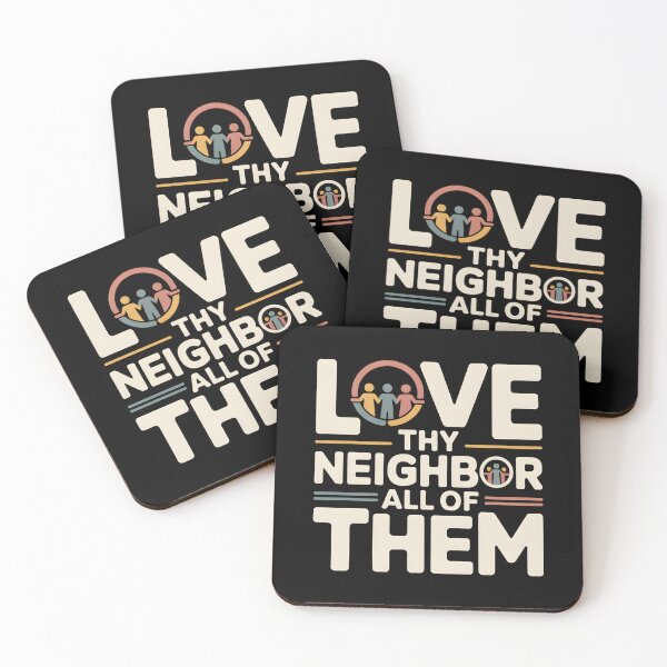 Item preview, Love Thy Neighbor All of Them - This design is for people who believe in kindness without exceptions and want to express values rooted in empathy, equality, and respect for all. designed and sold by ZyziowskyArt.