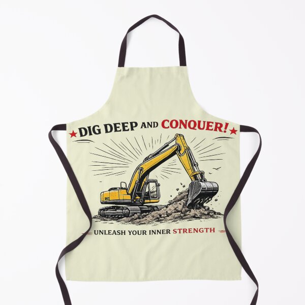 Item preview, Excavator Line Art Poster – Dig Deep and Conquer | AI Generated Construction Graphic designed and sold by Cleora Visuals.