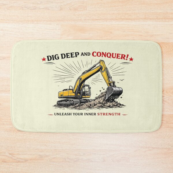 Item preview, Excavator Line Art Poster – Dig Deep and Conquer | AI Generated Construction Graphic designed and sold by Cleora Art .