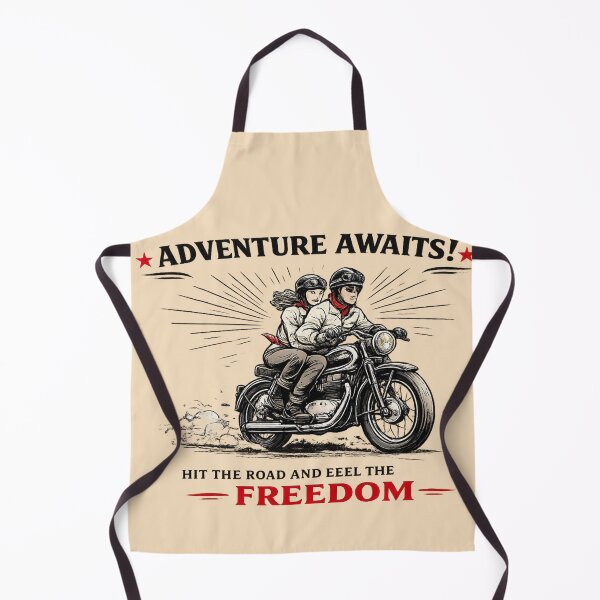 Item preview, Retro 1950s Motorcycle Couple Ride – AI Vintage Line Art with Red Accents designed and sold by Cleora Art .