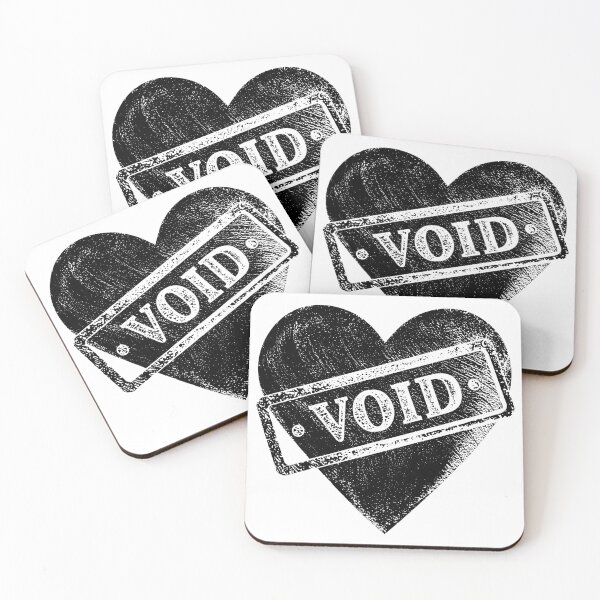 Item preview, Void Heart – Dark Grunge Anti Love Statement designed and sold by VilnaArtPrints.