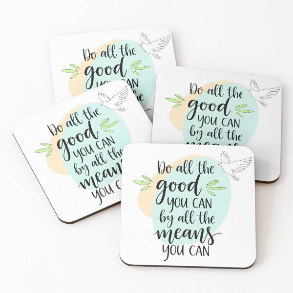 Item preview, Do All the Good You Can – Hand Lettered Kindness Quote with Dove designed and sold by KivaroArt.
