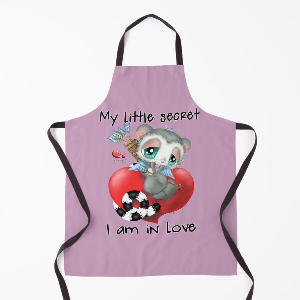 Item preview, Cute Cupid Lemur in Love – My Little Secret Hand Drawn Illustration designed and sold by Plakartis.