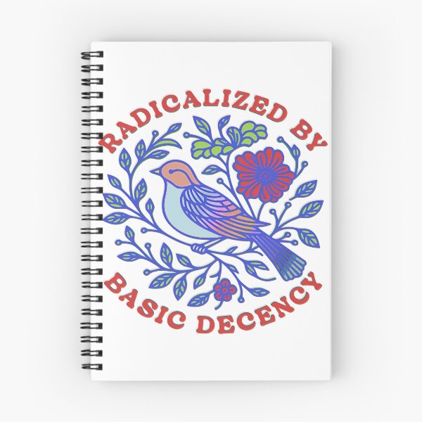 Item preview, Floral Radicalized by Basic Decency Feminist Activist designed and sold by gear-posters.