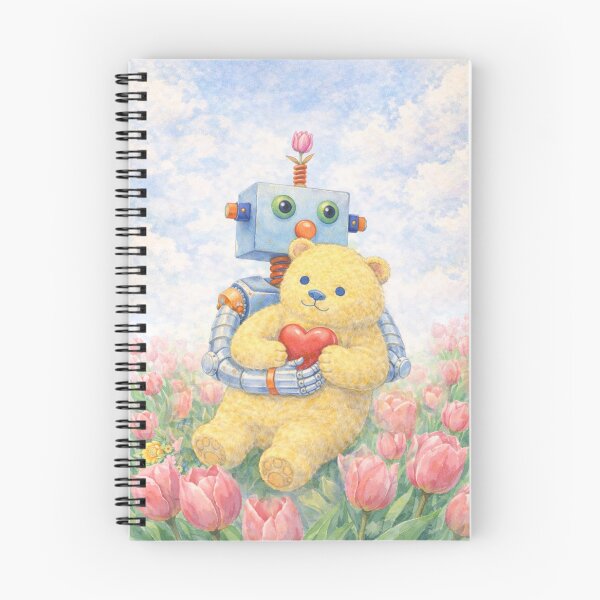 Item preview, Cute Robot Hugging Teddy Bear designed and sold by EmmaGreen25.