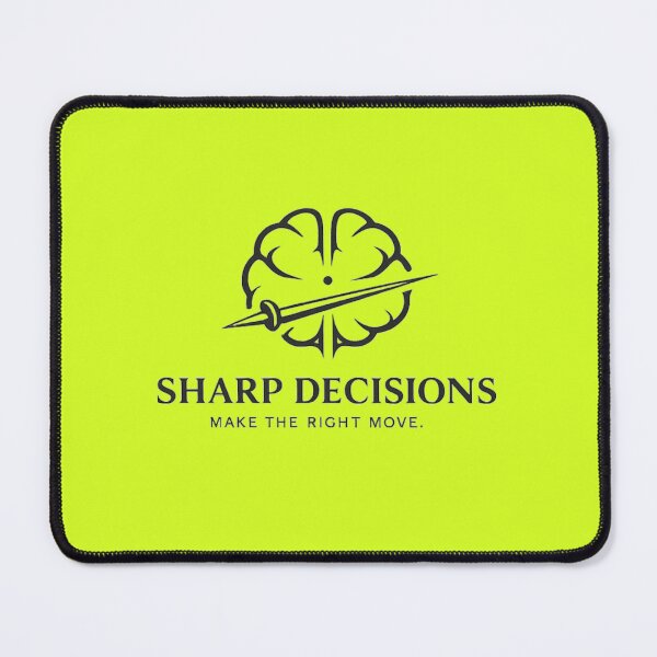 Item preview, Sharp Decisions – Fencing Mindset Blade Brain Minimal designed and sold by ChillCharmStudio.