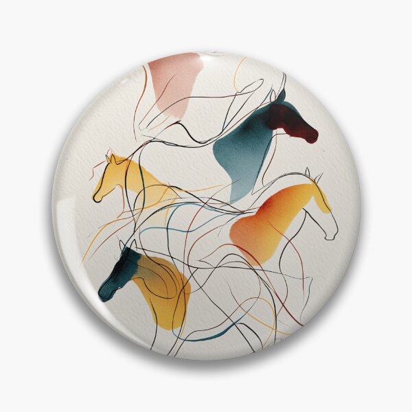 Item preview, Colorful Abstract Horses designed and sold by lautir.
