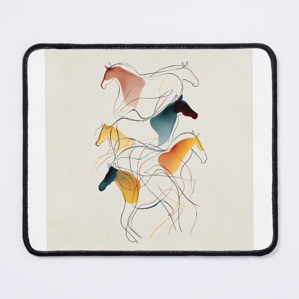 Item preview, Colorful Abstract Horses designed and sold by lautir.