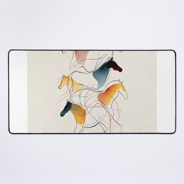 Item preview, Colorful Abstract Horses designed and sold by lautir.