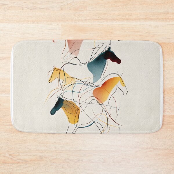 Item preview, Colorful Abstract Horses designed and sold by lautir.