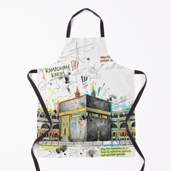 Item preview, Ramadan Kareem - Artistic Kaaba Sketch Illustration designed and sold by debuDesign.