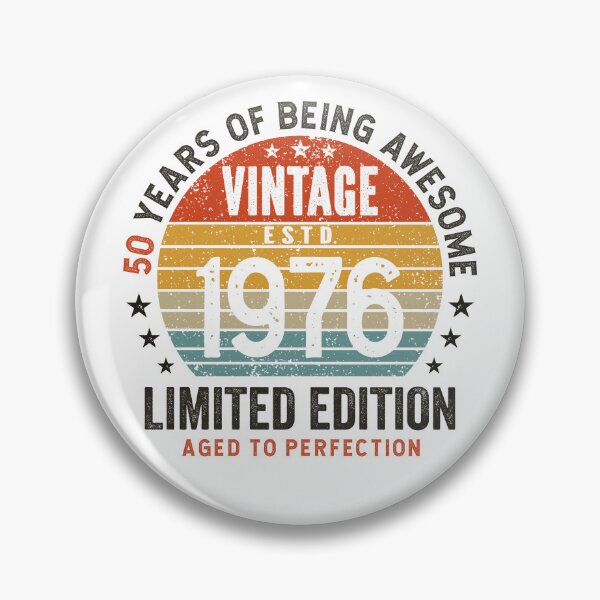 Item preview, 50th Birthday Vintage 1976 Sunset Awesome 50 Years designed and sold by eclecTEEq.