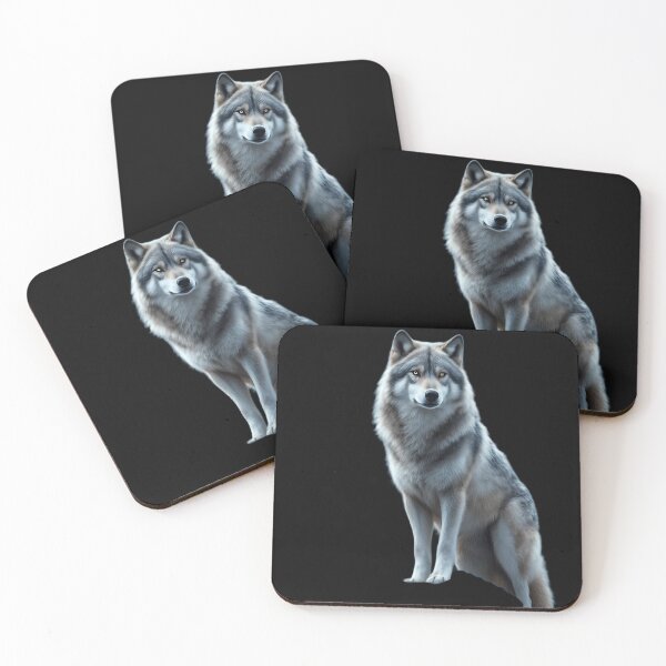 Item preview, Majestic Grey Wolf - Realistic Wildlife Portrait designed and sold by Crown & Claw.