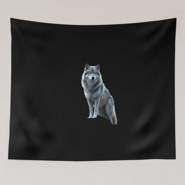 Item preview, Majestic Grey Wolf - Realistic Wildlife Portrait designed and sold by Crown & Claw.