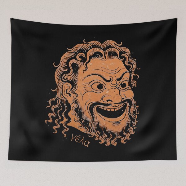 Item preview, The Divine Imperative: "Laugh!" (Gela) — Ancient Greek Comic Mask designed and sold by FreiherrPK.