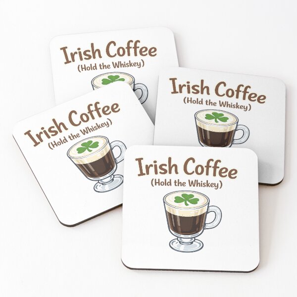 Item preview, Irish Coffee, Hold the Whiskey – Cozy Sober Humor designed and sold by PunchDrop.