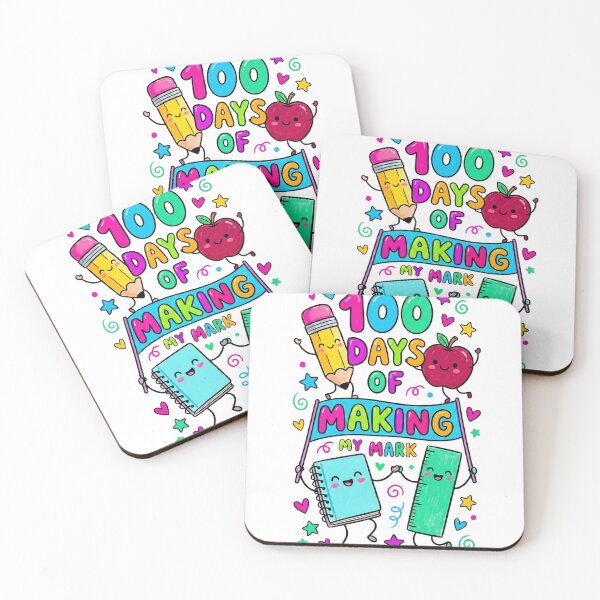Item preview, 100 Days of School Cute Kawaii Doodle Art designed and sold by Chejen Charity.
