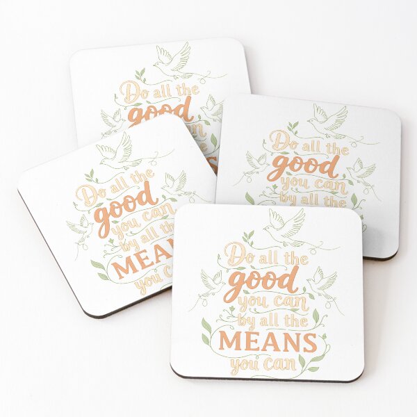 Item preview, Do All the Good You Can – Floral Inspirational Typography Art designed and sold by KivaroArt.