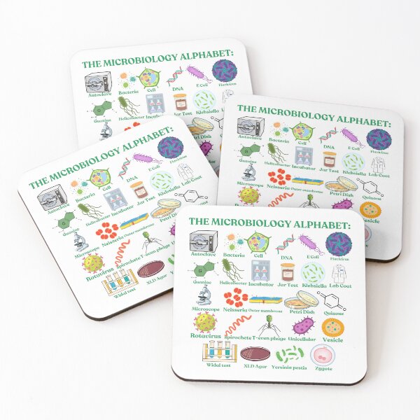 Item preview, The Microbiology Alphabet, cool science, biology and microbiology designed and sold by NoetherSym.