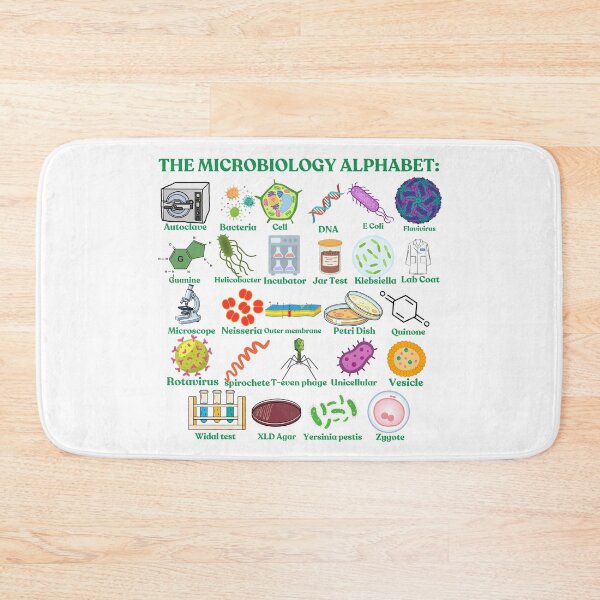Item preview, The Microbiology Alphabet, cool science, biology and microbiology designed and sold by NoetherSym.