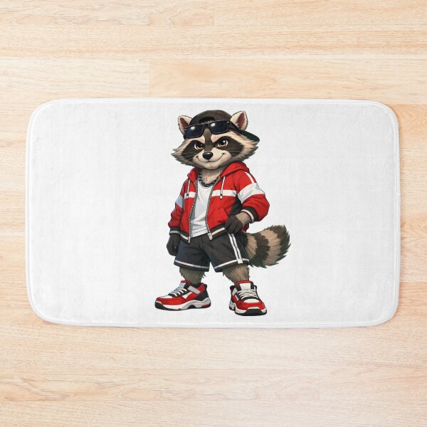 Item preview, Cool Raccoon Sports Shirt – Confident Design designed and sold by quietvisualsco.