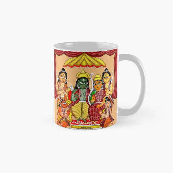 Item preview, Ram Darbaar Kalighat Potrait designed and sold by ArtistSoni20.