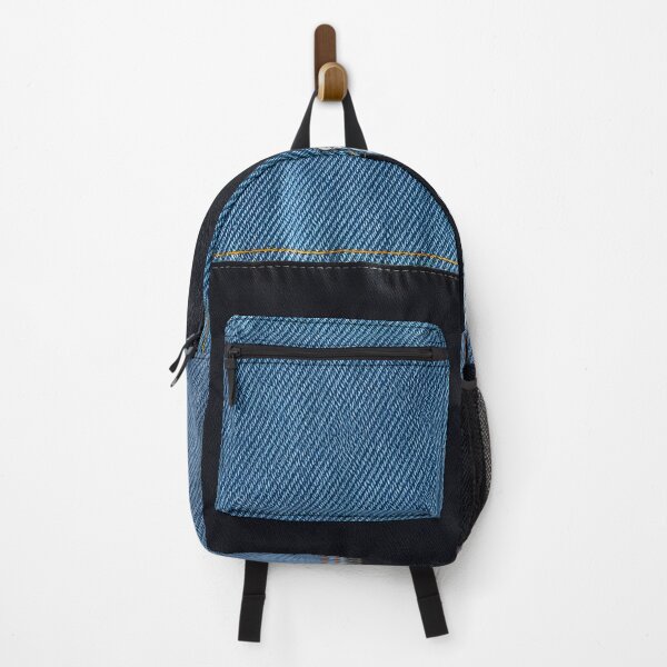 Item preview, Black and Blue Washed-Out Denim Patch Pattern designed and sold by ImprInsta.