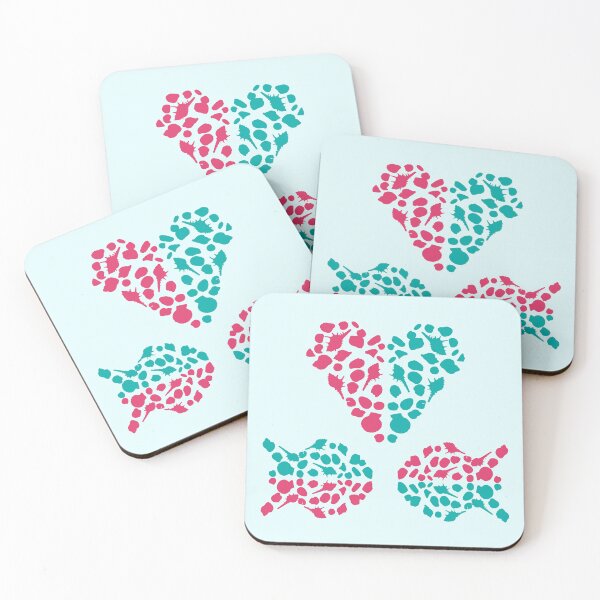 Item preview, Cute fishes in love romantic decorative pattern designed and sold by mariya-ivanova.