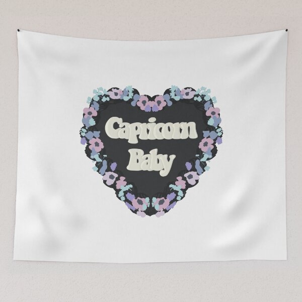 Item preview, Capricorn Baby Star Sign Love Heart Birthday Cake designed and sold by FreeOrca.