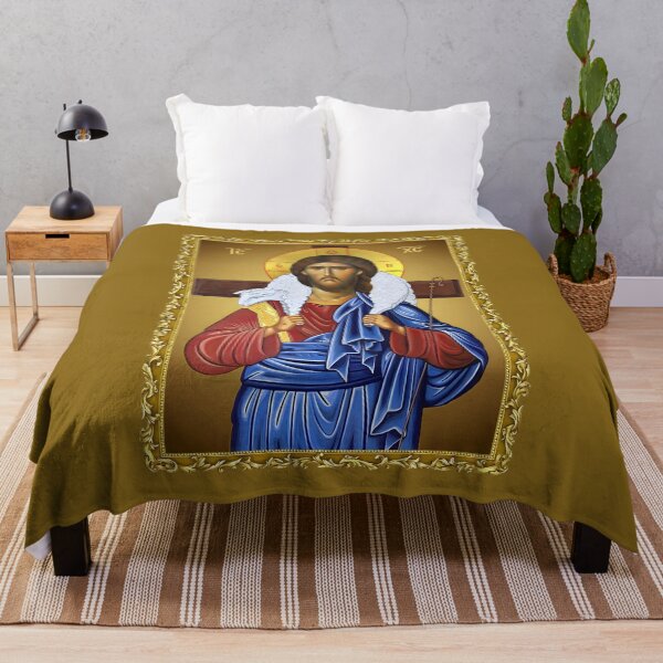 Item preview, Icon of JESUS The Good Shepherd - Orthodox icon framed designed and sold by orthodox-icon.