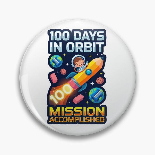 Item preview, ​100 Days of School Space Astronaut Mission Accomplished designed and sold by Chejen Charity.