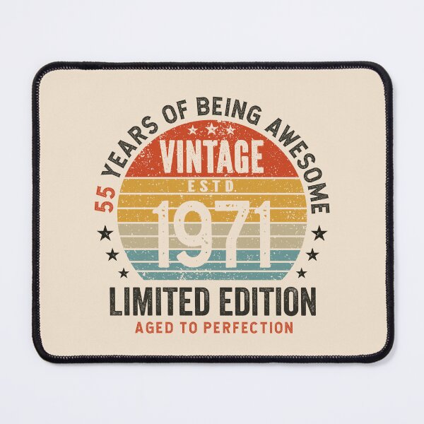 Item preview, 55th Birthday Vintage 1971 Sunset Awesome 55 Years designed and sold by eclecTEEq.